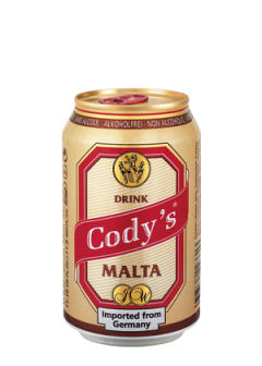 picture of the can of cody's malta drink
