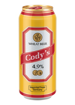 picture of the can of cody's wheat beer
